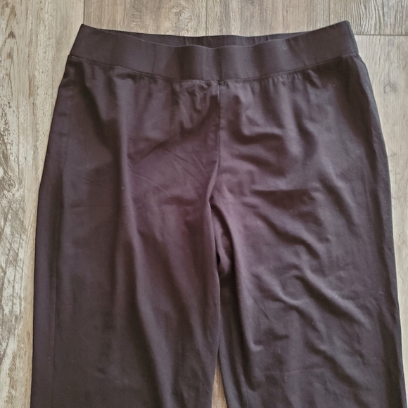 EUC EILEEN FISHER BLACK LEGGINGS SIZE M - Picture 2 of 5